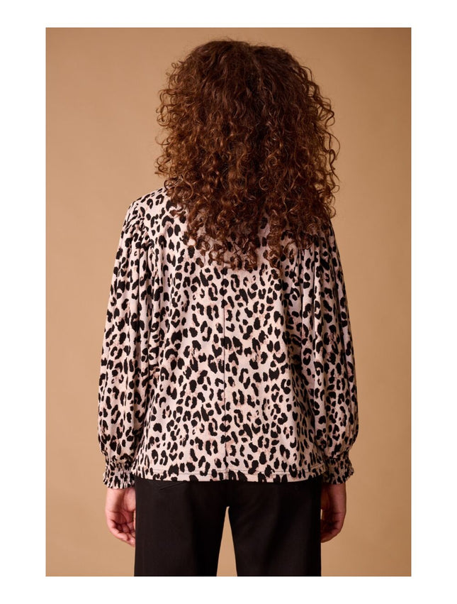 UNICORN Women's blouse beige leopard print m xl xxl
