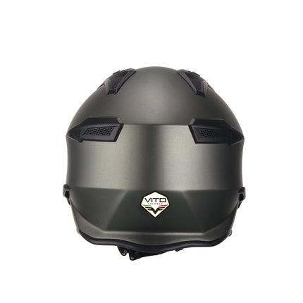 Scooter bromfiets zomerhelm jet helm vito bruzano roof boxer maten xs s m l xl xxl | Scooterhelm