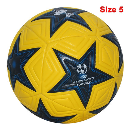 UNICORN Soccer Ball with Star Patterns High Quality Seamless Football size 5