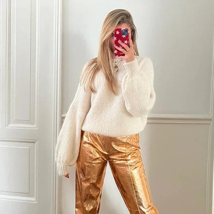 UNICORN Women's trousers gold s m