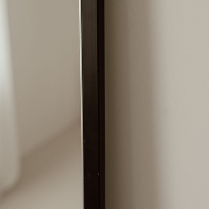 Grote Staande Spiegel Ovaal 180x100 Zwart