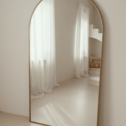 Grote Staande Spiegel Ovaal 180x100 Brons