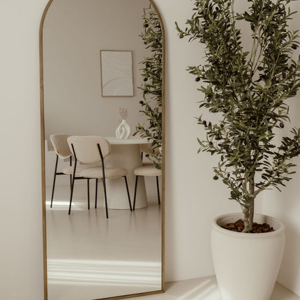 Grote Staande Spiegel Ovaal 180x70 Brons