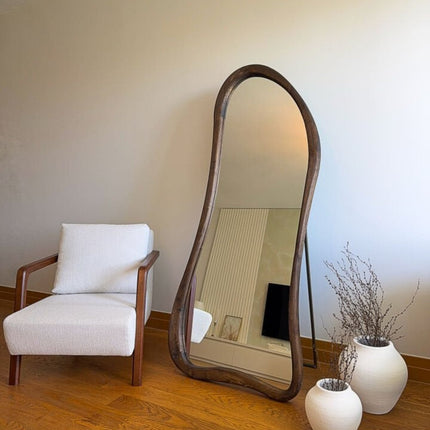 Liora - Organische Houten Spiegel 180x80 cm