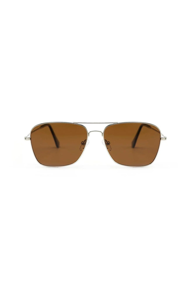 UNICORN Men's sunglasses silver brown one size