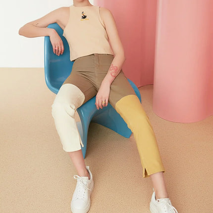 UNICORN Women's jeans caramel white yellow xs s m l xl