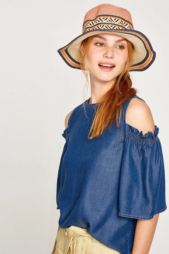 UNICORN Women's hat straw pink one size