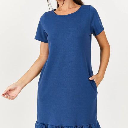 Dames jurk rood beige oranje blauw roze grijs paars lichtblauw donkerblauw s m l xl