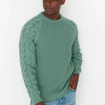 UNICORN Men's sweater knitted yellow green gray black dark blue white beige purple xs s m l xl