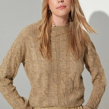 UNICORN Women's sweater brown purple beige s m l