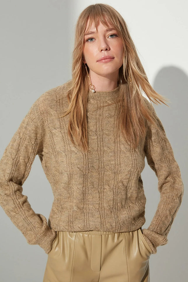 UNICORN Women's sweater brown purple beige s m l