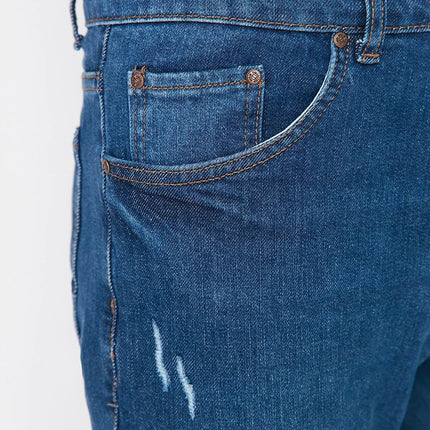 Heren spijkerbroek jeans blauw donkerblauw m l xl xxl xxxl