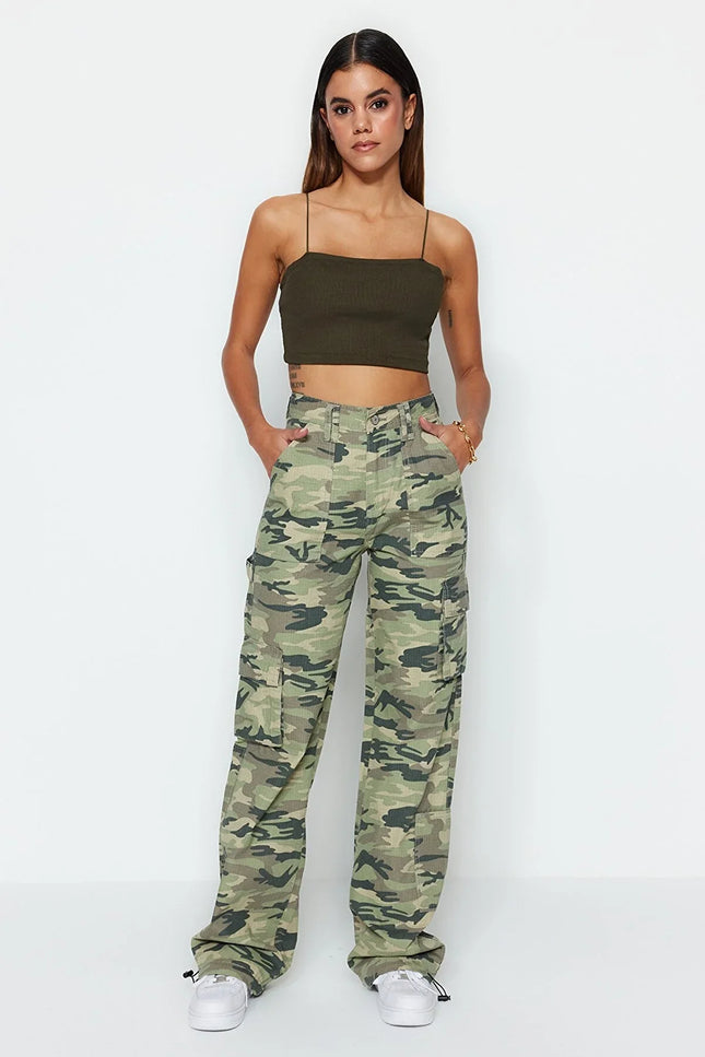 UNICORN Women's jeans army print jeans xxs xs s m l xl