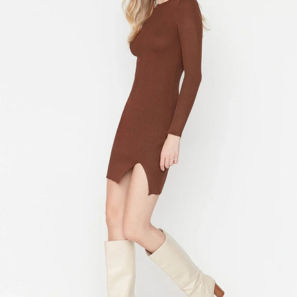 UNICORN Women's long-sleeved dress blue green red black brown s m l