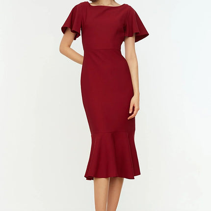 Dames jurk zwart rood wit xs s m l xl