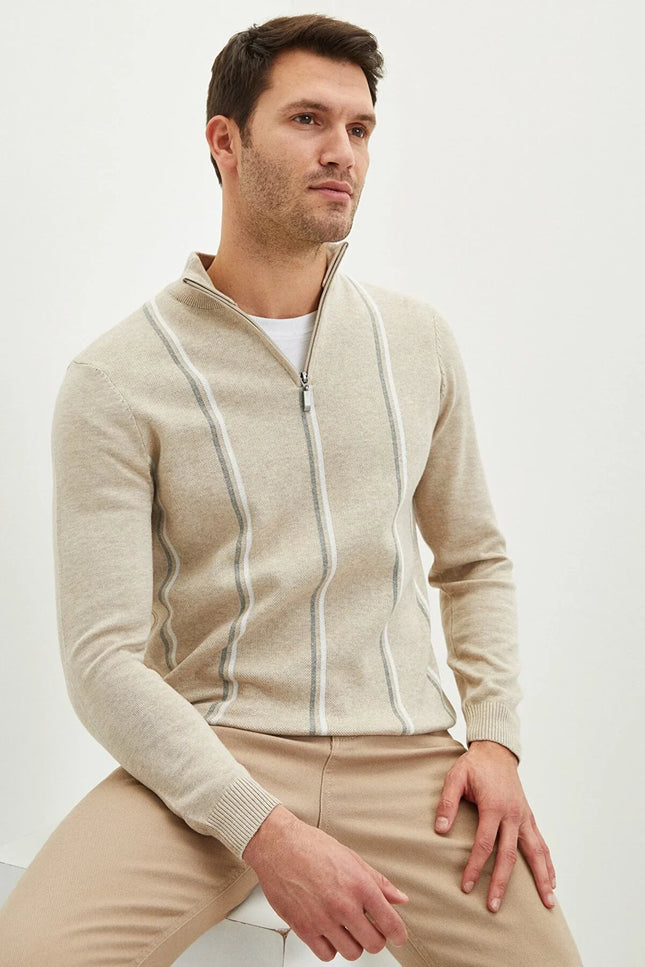 UNICORN Men's sweater vest beige brown s m l xl xxl