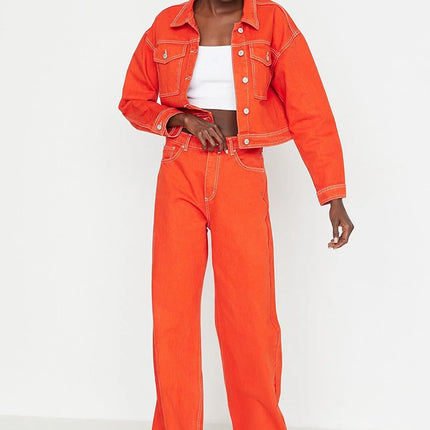 UNICORN Women's jeans dark green orange xxs xs s m l xl