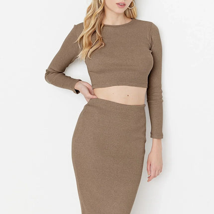 UNICORN Women's clothing set dark beige black xs s m l