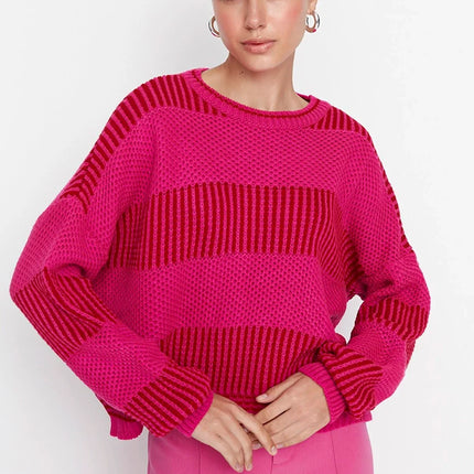 UNICORN Women's sweater pink white brown green s m l
