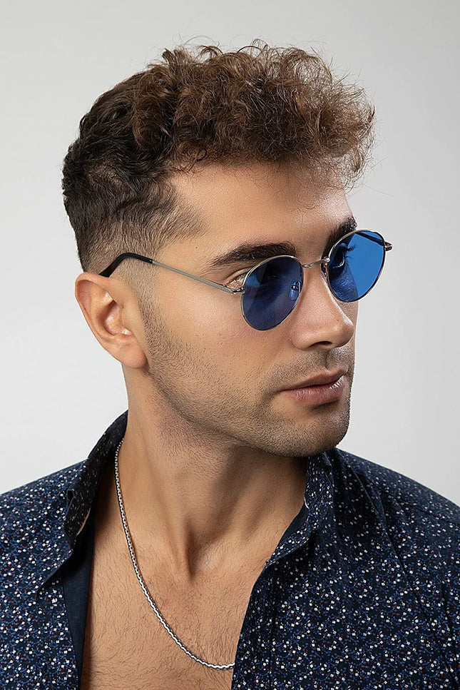 UNICORN Men's sunglasses silver blue