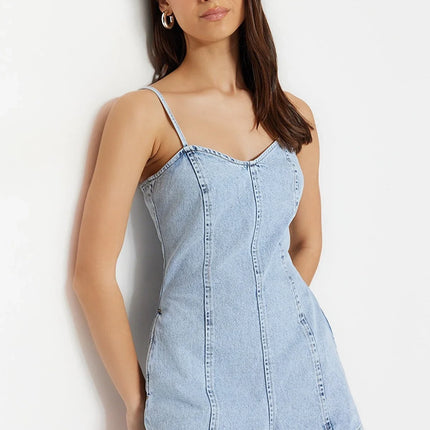 UNICORN Women's jumpsuit denim light blue xs s m l xl