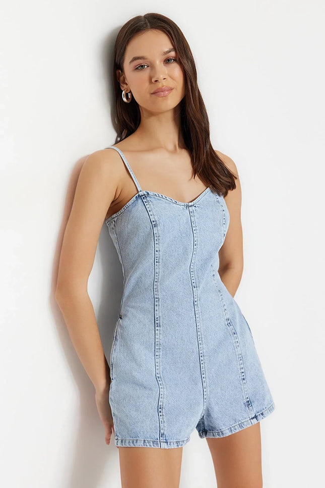 UNICORN Women's jumpsuit denim light blue xs s m l xl