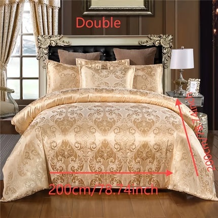 UNICORN Luxury European Jacquard Satin High-Quality Duvet Cover Three-Piece Set