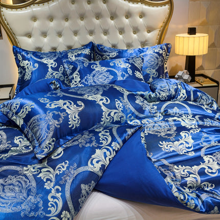 UNICORN Luxury European Jacquard Satin High-Quality Duvet Cover Three-Piece Set