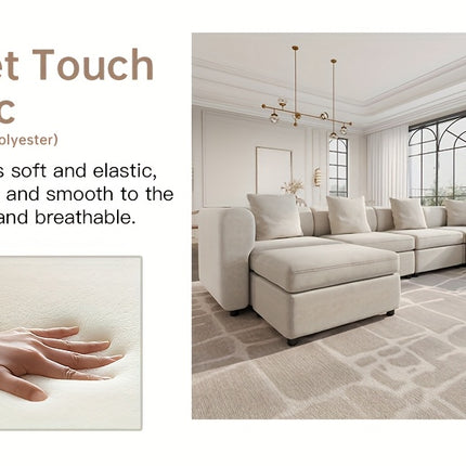 UNICORN Modern Modular Sectional Sofa Living Room Furniture Beige