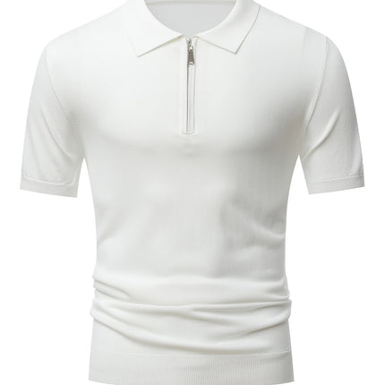 UNICORN Collared Half-Zip Short-Sleeve Shirt Men's Commuting Casual Solid Color s m l xl xxl