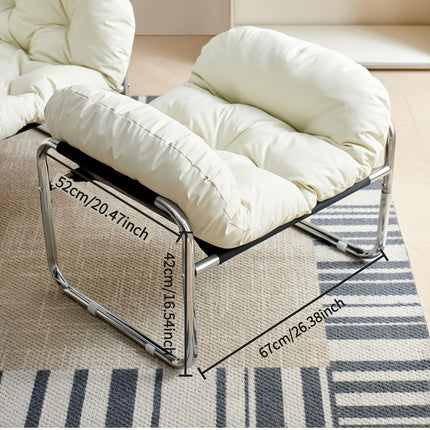 UNICORN Single Reclining Sofa Chair with Footrest Black White Brown