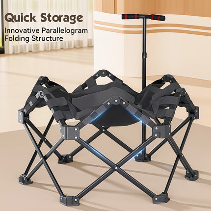 UNICORN Trampoline Indoor Foldable Mini Adult Springs Fitness Black
