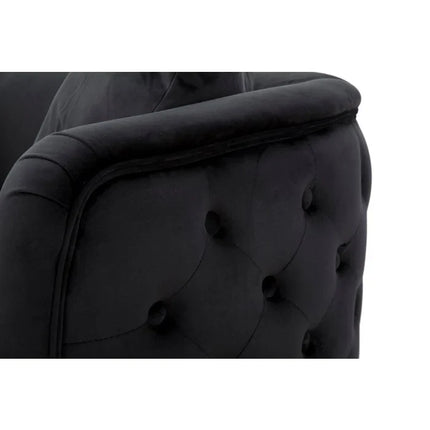 UNICORN Two-seater sofa black length 74cm width 127cm height 71cm
