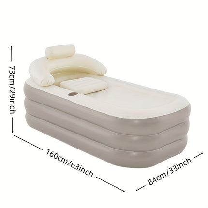 UNICORN Inflatable Hot Tub, Suitable for Home Bathroom and Gym Ice Baths Brown