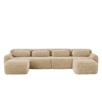 UNICORN U-shaped Modular Sofa Freely Combinable Khaki
