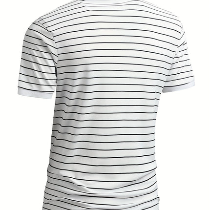 UNICORN Casual Striped Golf Shirt Breathable Short Sleeve Summer Top s m l xl xxl