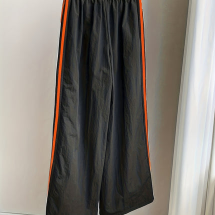 UNICORN Wide-Leg Trousers Side Stripes Loose Fit Full-Length Pants s m l xl xxl