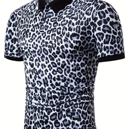 UNICORN Leopard Print Polo Shirt - Breathable Short Sleeve s m l xl xxl