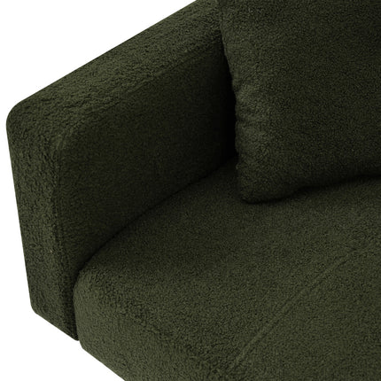 UNICORN Modern minimalist sofa bed size: 175*64*72 cm angle adjustable gold bed legs sofa with cushions side storage pockets