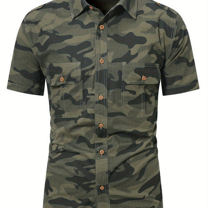 UNICORN Men'S Dress Shirt Army Green s m l xl xxl