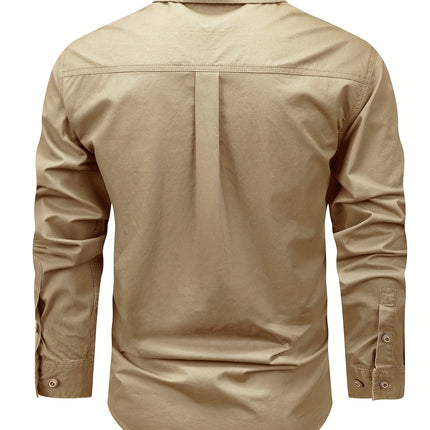 UNICORN Long-Sleeve Shirt for Men Made of Pure with Multiple Pockets xs s m l xl xxl xxxl