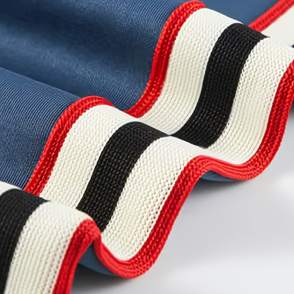 UNICORN Autumn Webbing Stripe Set, Stand Collar Zippered Sweatshirt s m l xl xxl xxxl