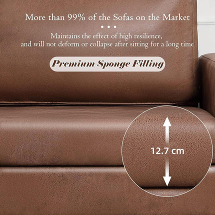 UNICORN 3-Seater Sofa Bed Dimensions 200 x 87 x 80 cm, Brown