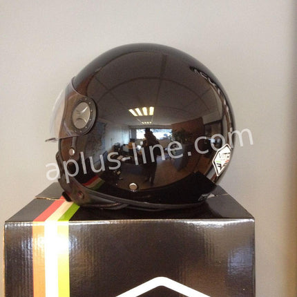 Scooter bromfiets zomerhelm jet helm vito loreto roof boxer maten xs s m l xl xxl | Scooterhelm