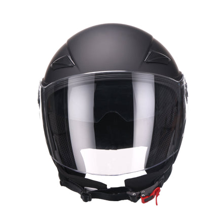 Scooter bromfiets zomerhelm jet helm vito amaro roof boxer mat zwart maten xs s m l xl xxl | Scooterhelm