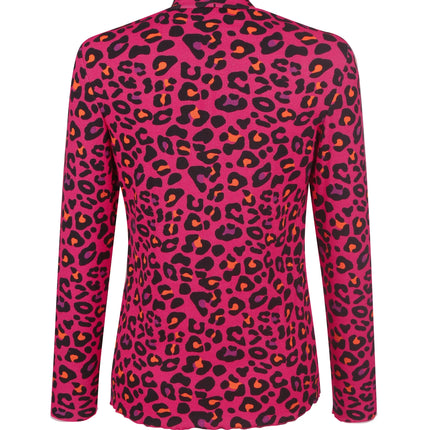 UNICORN Women's long-sleeved shirt leopard print pink black s m l xl xxl xxxl xxxxl xxxxxl