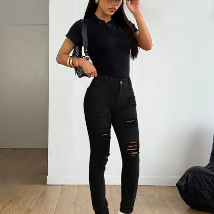 UNICORN Women Elegant Casual Versatile Slim-Fit Candy-Colored Pencil Jeans s m l xl xxl
