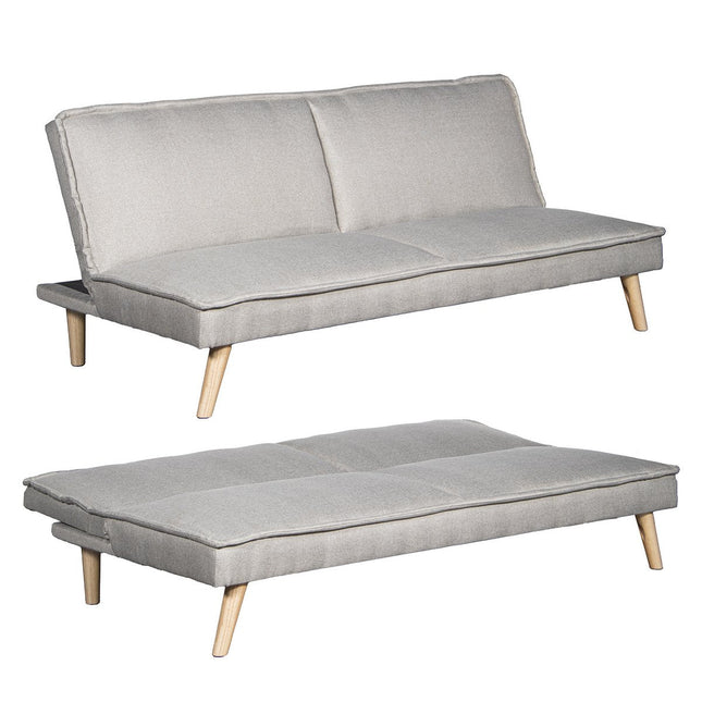 UNICORN 3-seater beige sofa bed 180x84x72