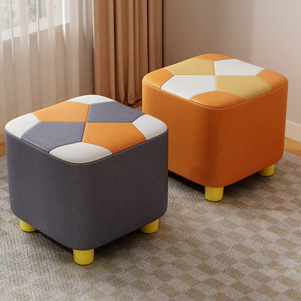 UNICORN Wood Stool Orange Gray White Blue Yellow