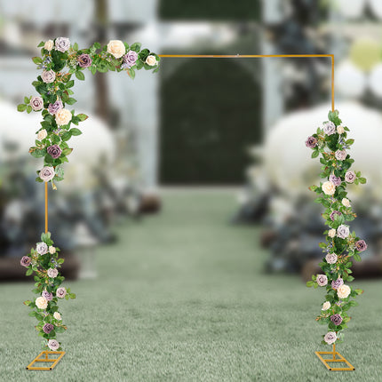 UNICORN Metal Square Garden Arch for Weddings And Events 3M X 3M Golden